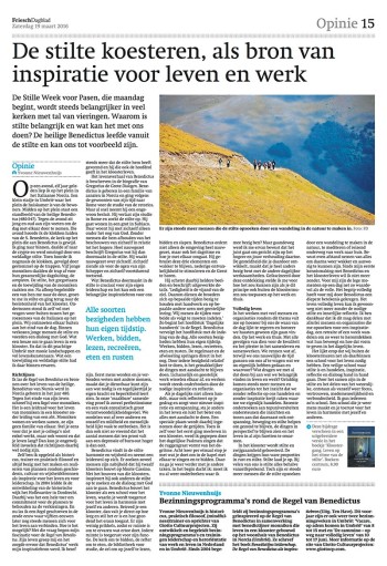 Friesch Dagblad 19 maart 2016